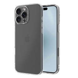 Silicone Transparente 2.0 TPU - iPhone 16 Pro 6.3" (Proteção de Lente)