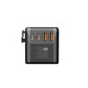 Lekus Adaptador de viagem mundial com carregamento ultrarrápido multiportas de 30W