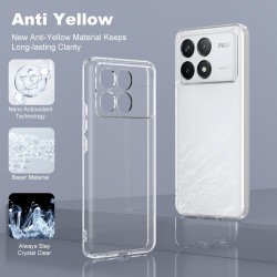 Silicone Transparente 2.0 TPU - Xiaomi Poco F6 Pro (Proteção de Lente)