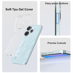 Silicone Transparente 2.0 TPU - Xiaomi Redmi 13 (Proteção de Lente)