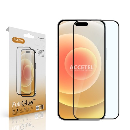 Película de Vidro 2D Full Glue - iPhone 16 Plus 6.7" Preto