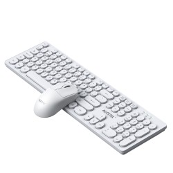 PCT242WT Combo de Teclado e Mouse Sem Fio - Branco (Português)