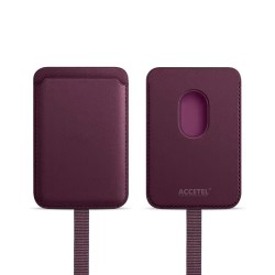 Porta-cartões compatível com MagSafe com correia antirroubo
