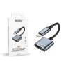 AU243 Adaptador Lightning para Jack 3.5mm Áudio e Lightning Carregamento