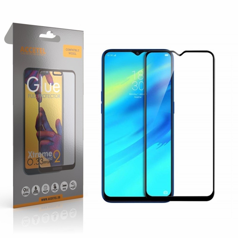 Película de Vidro 2D Full Glue - Realme 2 Pro Preto