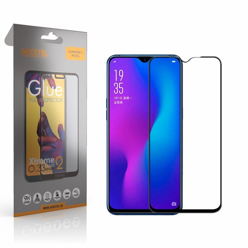 Película de Vidro 2D Full Glue - Realme 3 Preto
