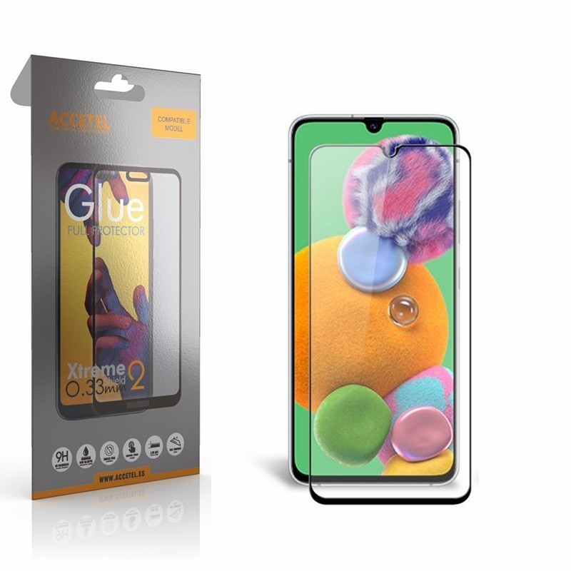 Película de Vidro 2D Full Glue - Samsung Galaxy A90 5G Preto