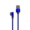 CU1833 Cabo de Dados L Nylon 2.1A - Lightning Azul