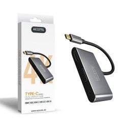 PCH205S USB C 3.1 para HDMI/VGA/Áudio/Porta USB 3.0+adaptador PD