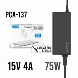 PCA-137 Carregador Surface Pro 5/6/7/X 15V 4A 5 Pinos 65W