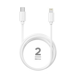 CU2203 PD Cabo de Carregamento Rápido 20W Tipo-C para Lightning (2M) Branco