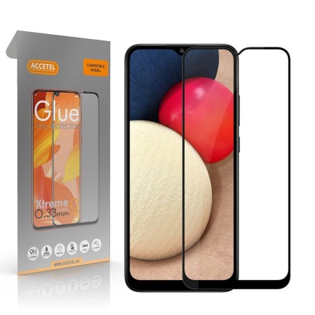 Película de Vidro 2D Full Glue - Samsung Galaxy A02S Preto