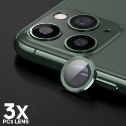 Protetor de Vidro de Lente Câmera Metálico - iPhone 11 Pro 6.1" / 11 Pro Max 6.5" / 12 Pro 6.1"(3 unidades)
