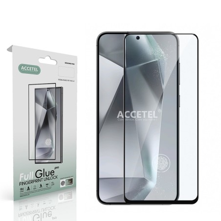 Película de Vidro 2D Full Glue - Samsung Galaxy S22+ 5G Preto (Desbloqueio por Impressão Digital)