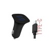 CC158 Carregador de Carro Duplo USB 2.1A - Tipo-C Preto