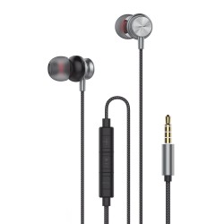 EP2142 Auscultadores Estéreo 3.5mm com Microfone - Cinza