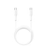 CU2197 Cabo de carregamento rápido 60W TPE Tipo-C a Tipo-C Máx.20V 3A (1M) Branco