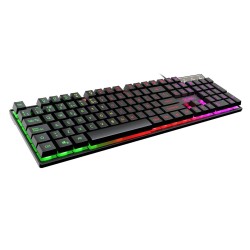 PCT215 Teclado com Fio de Iluminação RGB - Preto