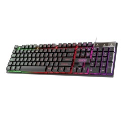 PCT215 Teclado com Fio de Iluminação RGB - Preto