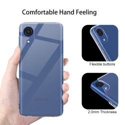 Silicone Transparente 2.0 TPU - Núcleo Galaxy A03 (Proteção de Lente)