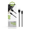 CU1812 Cabo de Dados Nylon 2.4A - Micro USB preto
