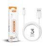 CU3603 Cabo de Dados 1.8A - Lightning (3M) Branco