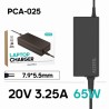 PCA-025 Carregador Portátil Lenovo 20V 3.25A 7.9*5.5mm 65W