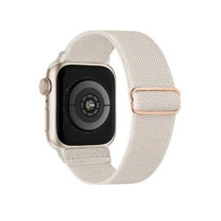 Correias Elásticas de Nylon de Tecido Macio para Apple Watch 38/40/41mm