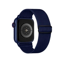 Correias Elásticas de Nylon de Tecido Macio para Apple Watch 42/44/45/46/49mm
