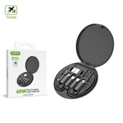 CU287 Kit de cabo de carregamento multifuncional 10 em 1 para viagens