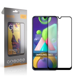 Película de Vidro 2D Full Glue - Samsung Galaxy M21 Preto