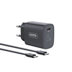 AC856 Carregador de Parede Carregamento Rápido PD 25W - Cabo USB-C para USB-C 1M