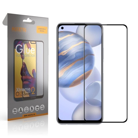 Película de Vidro 2D Full Glue - Huawei P40 Lite 5G Preto