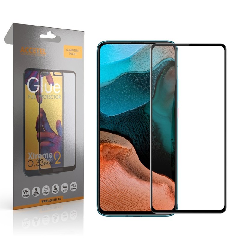 Película de Vidro 2D Full Glue - Xiaomi Pocophone F2 Pro Preto