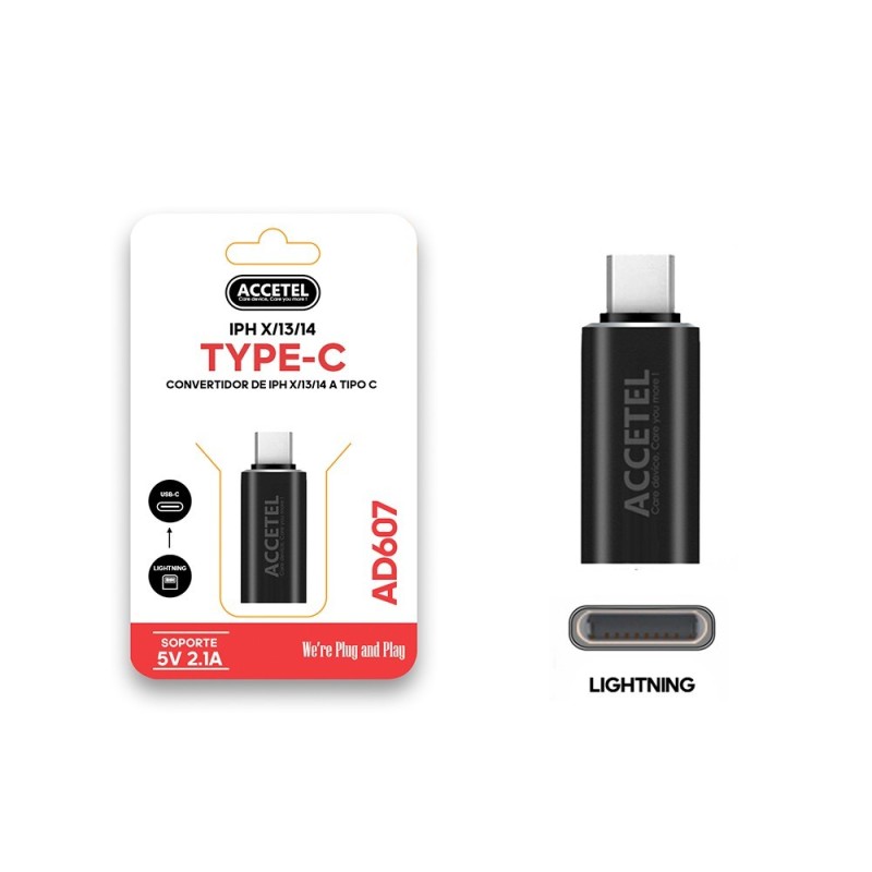 AD607 Adaptador Lightning para Tipo-C