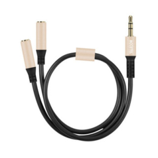 AU103 Cabo Divisor de áudio 2 entradas 3.5mm