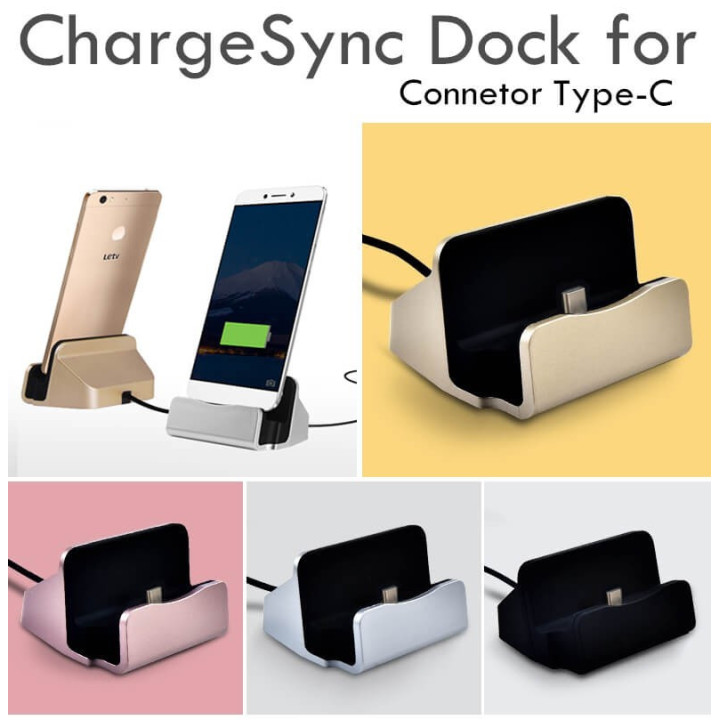 Base de carregamento e sincronização Tipo-C