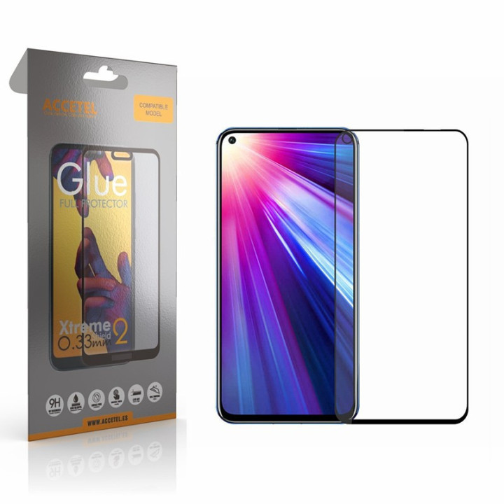 Película de Vidro 2D Full Glue - Huawei Honor View 20 Preto