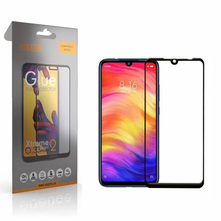 Película de Vidro 2D Full Glue - Xiaomi MI A3 Preto