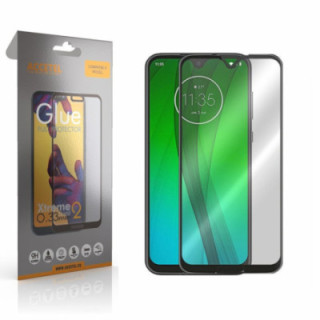 Película de Vidro 2D Full Glue - Moto G7 Preto