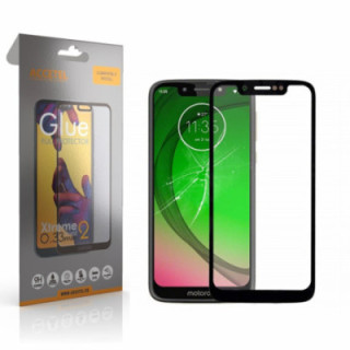 Película de Vidro 2D Full Glue - Moto G7 Play Preto