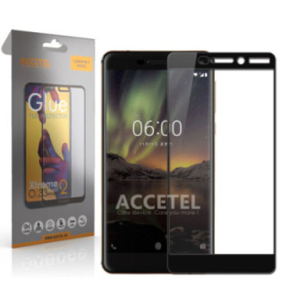 Película de Vidro 2D Full Glue - Nokia 6.1 Preto