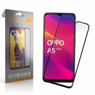 Película de Vidro 2D Full Glue - Oppo A5 2020 Preto