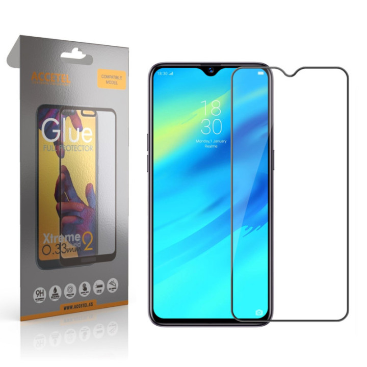 Película de Vidro 2D Full Glue - Realme X Preto