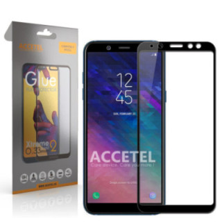 Película de Vidro 2D Full Glue - Samsung Galaxy A6 2018 Preto