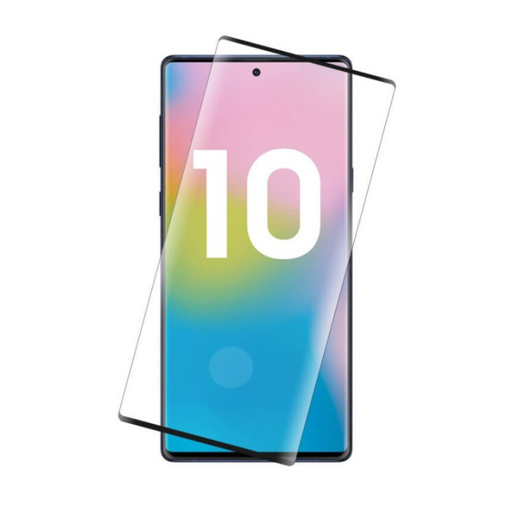 Película de Vidro Curvo Full Glue - Samsung Galaxy Note 10 Preto