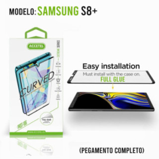 Película de Vidro Curvo Full Glue - Samsung Galaxy S8+ Preto