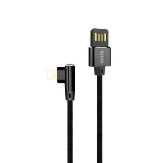 CU1833 Cabo de Dados L Nylon 2.1A - Lightning Preto