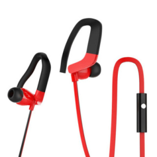 EP1862 Auscultadores Estéreo Esporte 3.5mm com Microfone - Vermelho
