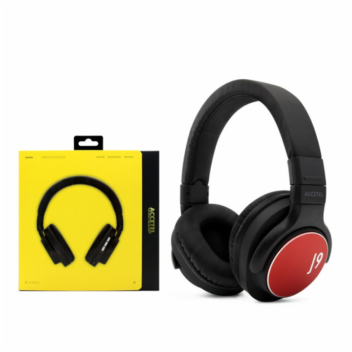 J9 Auscultadores Estéreo Sem Fio - Vermelho